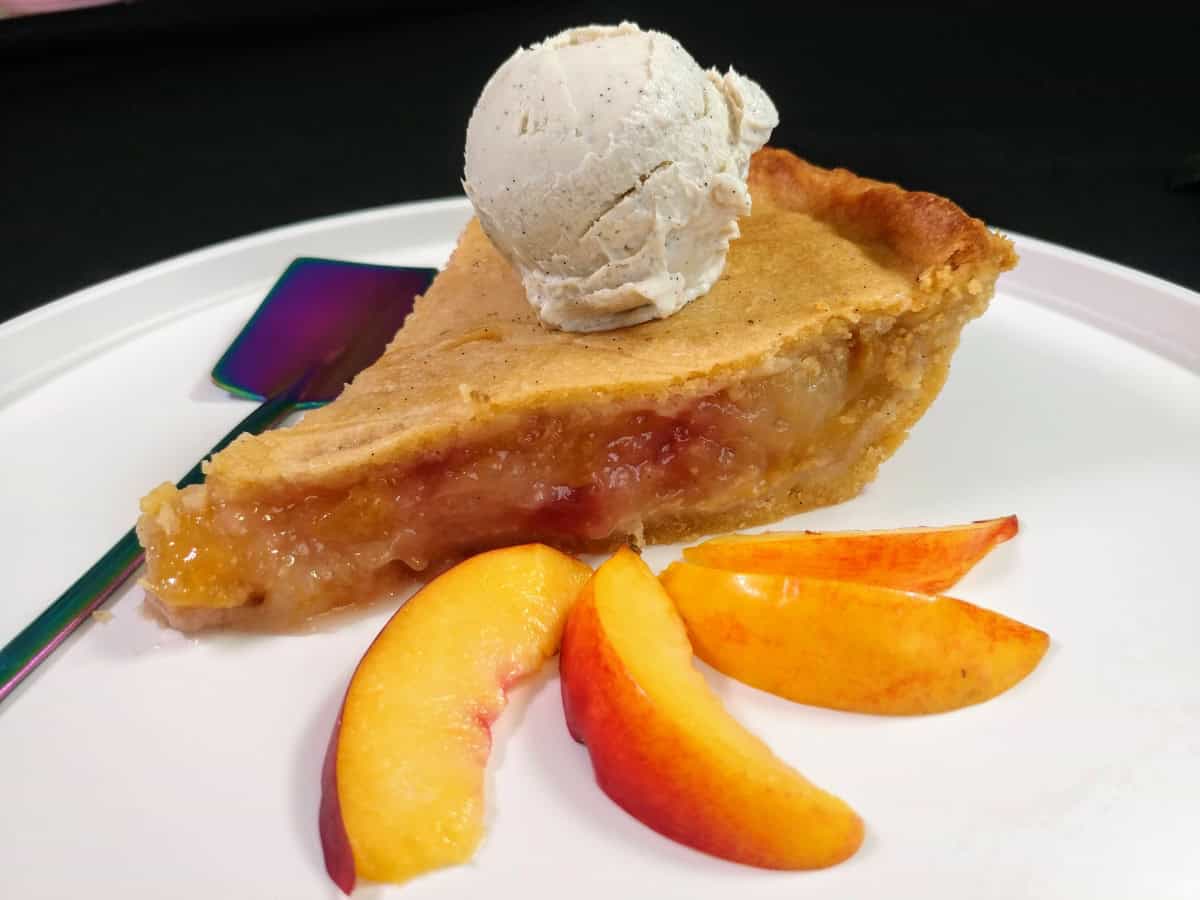 Vegan Nectarine and Almond Pie