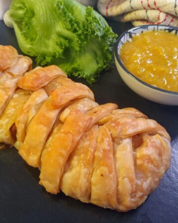 recipe Bean Curd Wings Apple Strudel With Curry Sauce