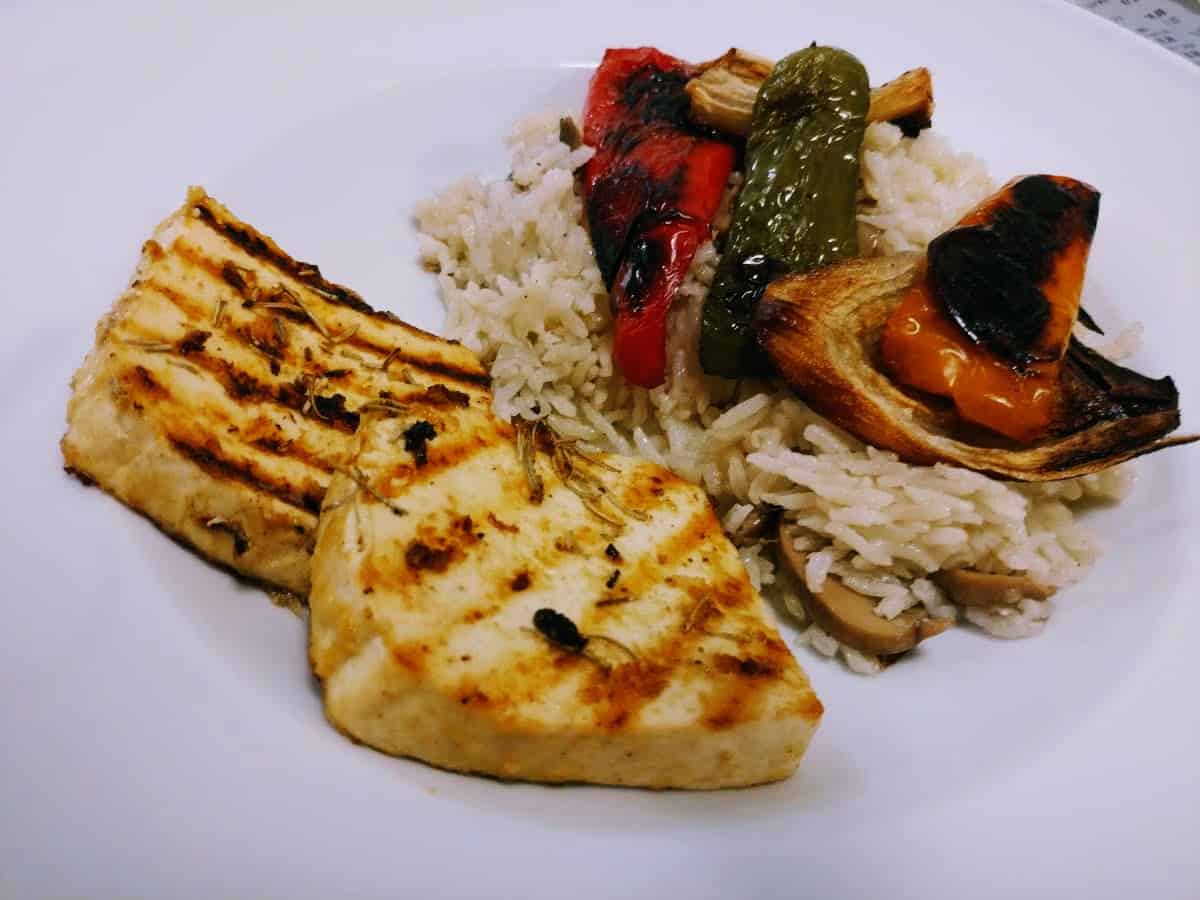 seared tofu in mustard maple and rosemary recipe