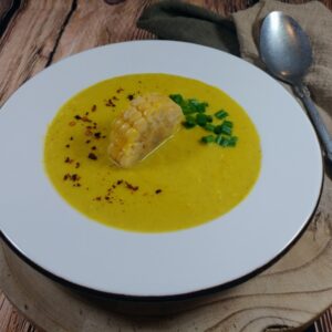 vegan creamy corn soup indian style recipe,