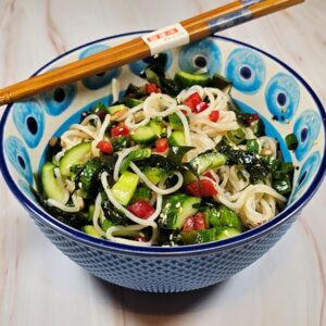 Cucumber Wakame Salad With A Twist Recipe